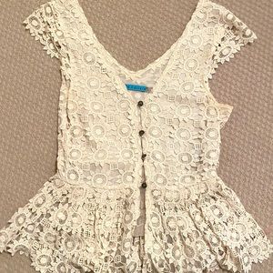 Alice + Olivia peplum blouse